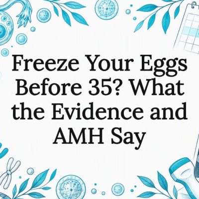 Egg freezing evidence title card illustration