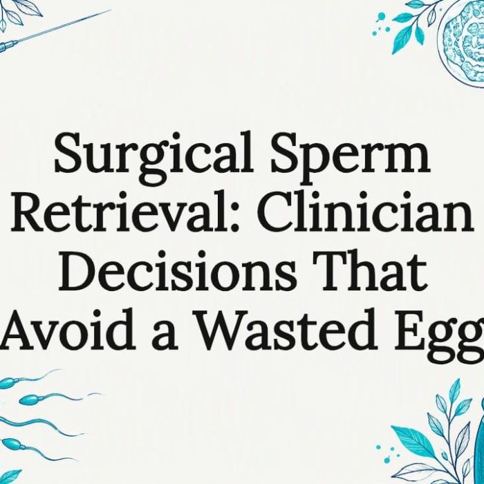 Decorative surgical sperm retrieval title card