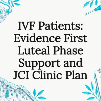 Decorative IVF luteal support title card