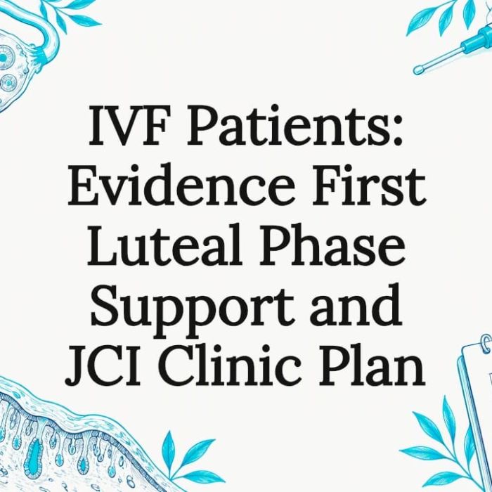 Decorative IVF luteal support title card