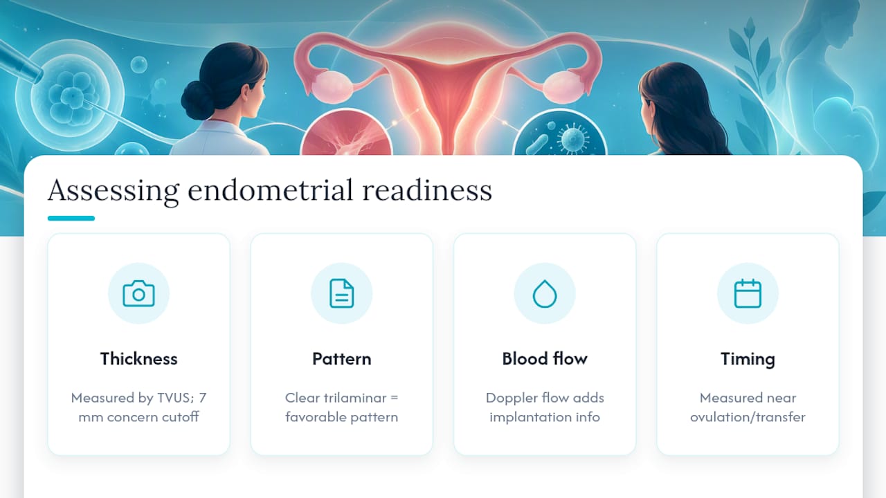 Factors used to assess uterine lining