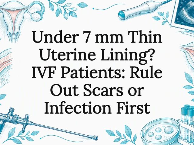 Decorative thin uterine lining title card