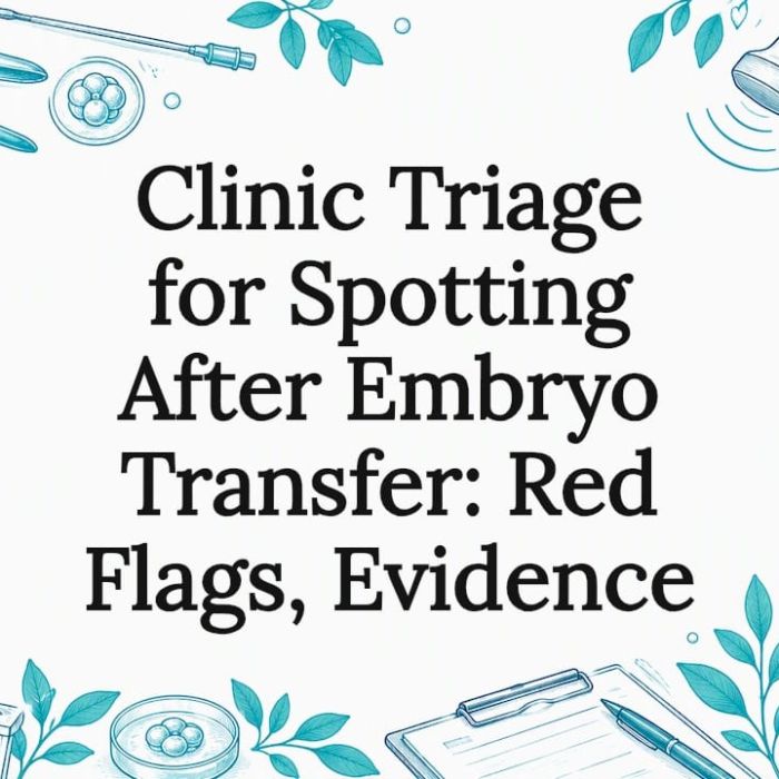 Decorative fertility triage title card